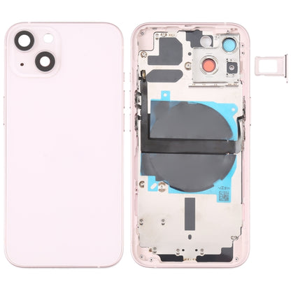 For iPhone 13 Battery Back Cover with Side Keys & Card Tray & Power + Volume Flex Cable & Wireless Charging Module, For iPhone 13 (Assembly)