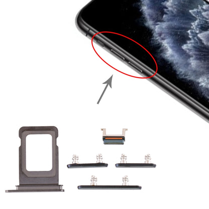 SIM Card Tray + SIM Card Tray + Side Key for iPhone 11 Pro Max / 11 Pro, For iPhone 11 Pro Max(double card), For iPhone 11 Pro Max(Single card)