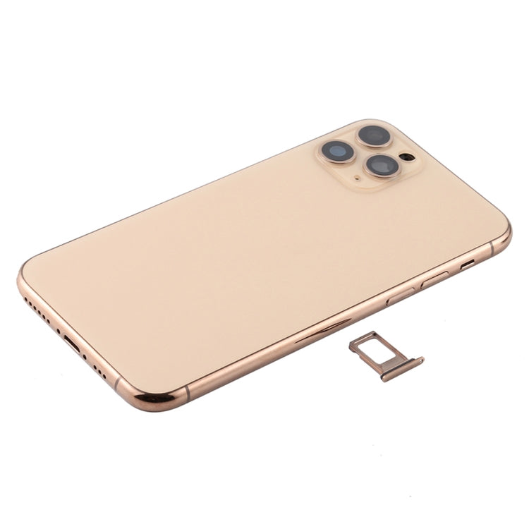 Battery Back Cover Assembly (with Side Keys & Power Button + Volume Button Flex Cable & Wireless Charging Module & Motor & Charging Port & Speaker Ringer Buzzer & Card Tray & Camera Lens Cover) for iPhone 11 Pro Max, For iPhone 11 Pro Max              ...
