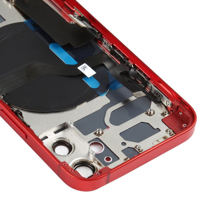 Battery Back Cover Assembly (with Side Keys & Speaker Ringer Buzzer & Motor & Camera Lens & Card Tray & Power Button + Volume Button + Charging Port & Wireless Charging Module) for iPhone 12 Mini