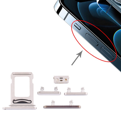SIM Card Tray + SIM Card Tray + Side Keys for iPhone 12 Pro Max, For iPhone 12 Pro Max (double card)
