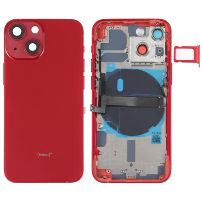 For iPhone 13 mini Battery Back Cover with Side Keys & Card Tray & Power + Volume Flex Cable & Wireless Charging Module, For iPhone 13 mini (Assembly)