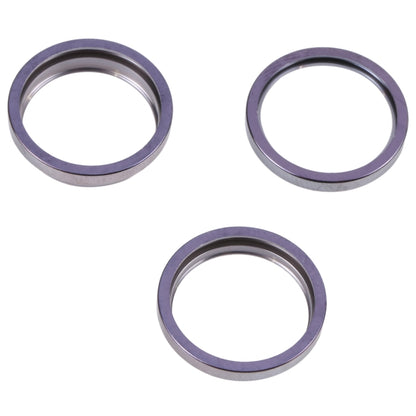 For iPhone 14 Pro Max 3PCS Rear Camera Glass Lens Metal Outside Protector Hoop Ring, For iPhone 14 Pro Max