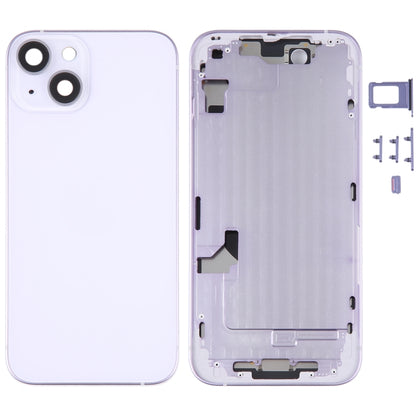 For iPhone 14 Battery Back Cover with Middle Frame / Side Keys, For iPhone 14 (with Middle Frame)