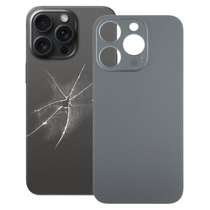 For iPhone 15 Pro Easy Replacement Big Camera Hole Glass Back Battery Cover, For iPhone 15 Pro(Not Disassemble)