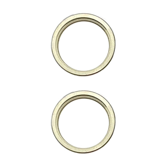 For iPhone 15 / 15 Plus 2pcs/set Rear Camera Glass Lens Metal Outside Protector Hoop Ring, For iPhone 15 / 15 Plus
