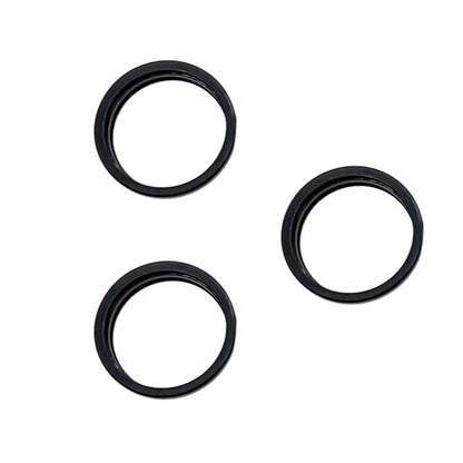 For iPhone 15 Pro / 15 Pro Max 3pcs/set Rear Camera Glass Lens Metal Outside Protector Hoop Ring, For iPhone 15 Pro / 15 Pro Max