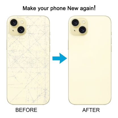 For iPhone 15 Battery Back Cover with Camera Lens Cover + MagSafe Magnet, For iPhone 15 (with MagSafe)