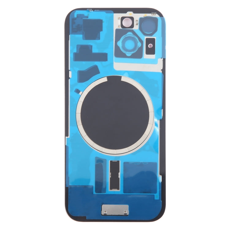 For iPhone 15 Plus Battery Back Cover with Camera Lens Cover + MagSafe Magnet