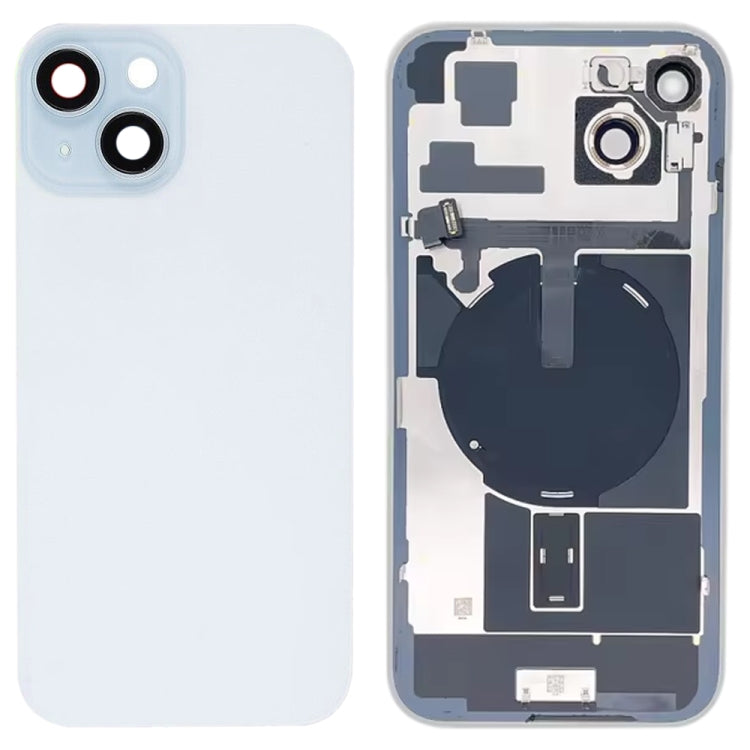 For iPhone 15 Plus Glass Battery Back Cover with Flash Bracket + Wireless Charging Module, For iPhone 15 Plus