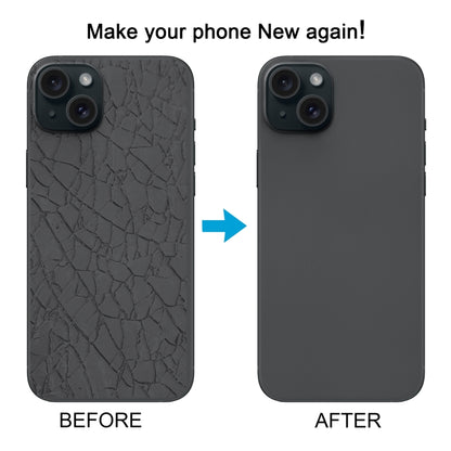 For iPhone 15 Glass Battery Back Cover with Flash Bracket + Wireless Charging Module