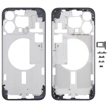 For iPhone 15 Pro Max Middle Frame Bezel Plate with Side Keys + Card Tray, Version:CE EU Version