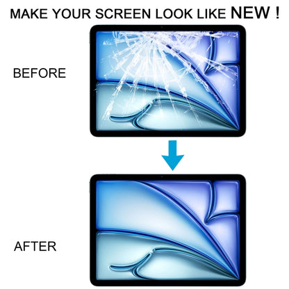 For iPad Air 11 inch 2024 A2899 A2900 Front Screen Outer Glass Lens with OCA Optically Clear Adhesive