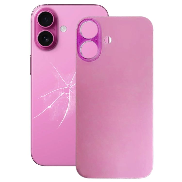 For iPhone 16 Plus Easy Replacement Big Camera Hole Glass Back Battery Cover, For iPhone 16 Plus (Not Disassemble)