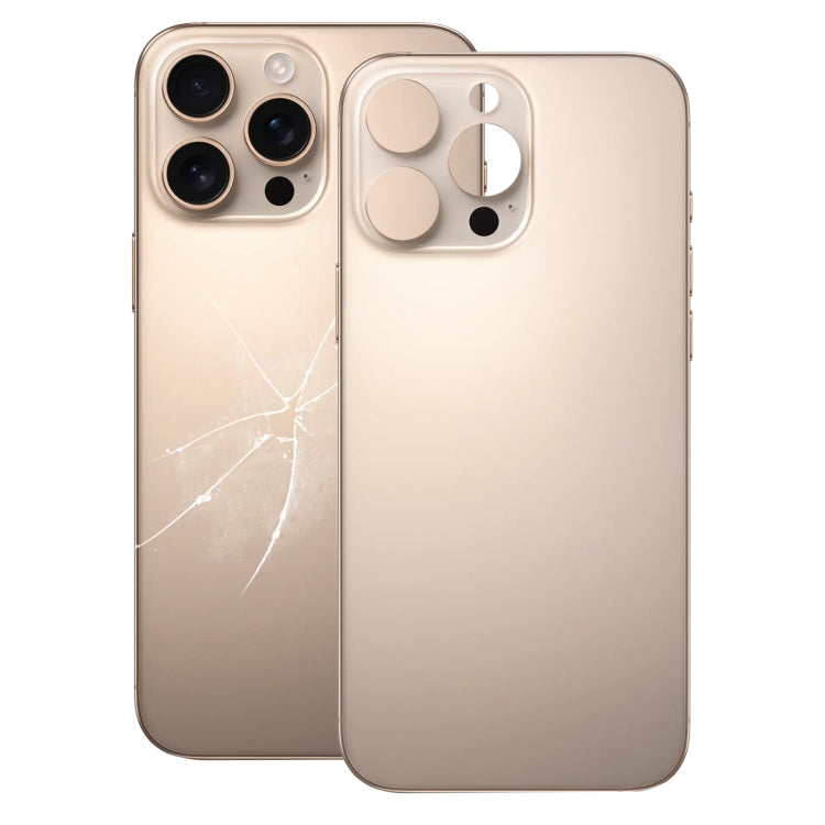 For iPhone 16 Pro Max Easy Replacement Big Camera Hole Glass Back Battery Cover, For iPhone 16 Pro Max (Not Disassemble)