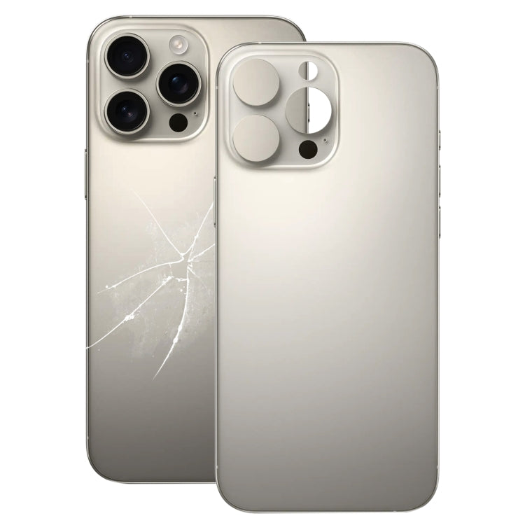 For iPhone 16 Pro Max Easy Replacement Big Camera Hole Glass Back Battery Cover, For iPhone 16 Pro Max (Not Disassemble)