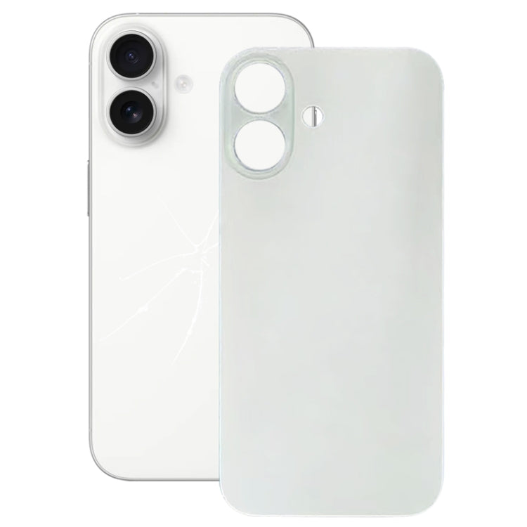 For iPhone 16 Easy Replacement Big Camera Hole Glass Back Battery Cover, For iPhone 16(Not Disassemble)