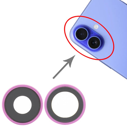 For iPhone 16 / 16 Plus Rear Camera Lens Cover, For iPhone 16 / 16 Plus