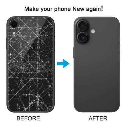 Back Cover with Appearance Imitation of iP16 for iPhone XR, Green, Blue, White, Black, Pink