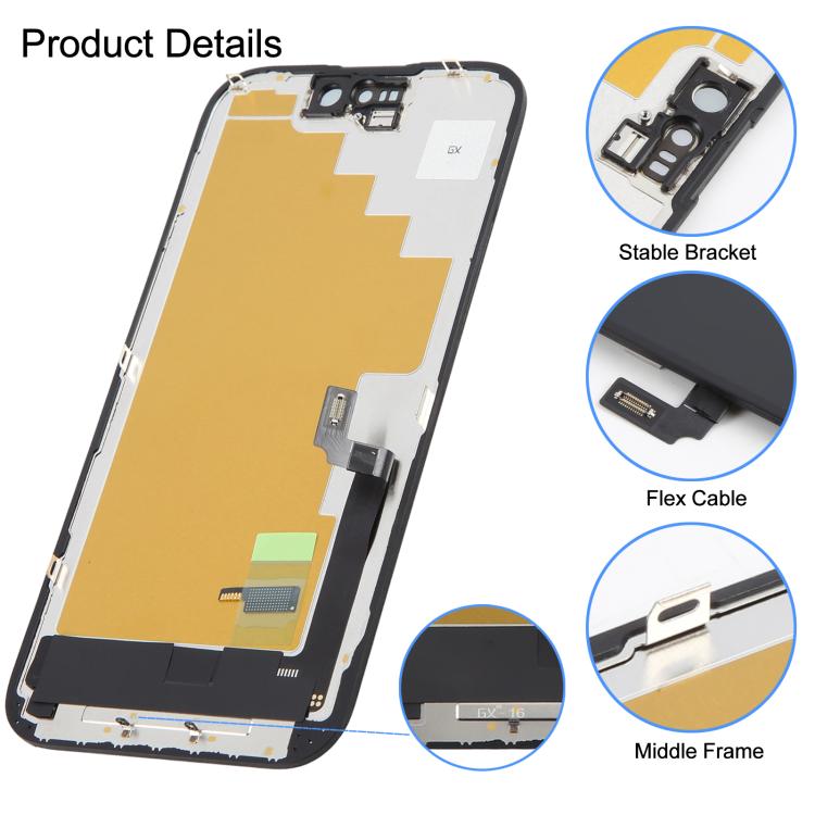 GX Hard OLED Screen For iPhone 16, For iPhone 16(GX Hard LCD)