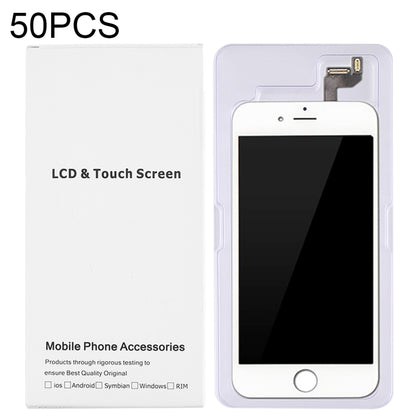 50 PCS Cardboard Packaging White Box for iPhone 6s Plus & 6 Plus LCD Screen
