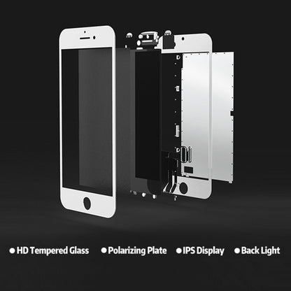 LCD Screen with Frame for iPhone 6s, 3 in 1 for i6s with Frame White, 3 in 1 for i6s with Frame Black