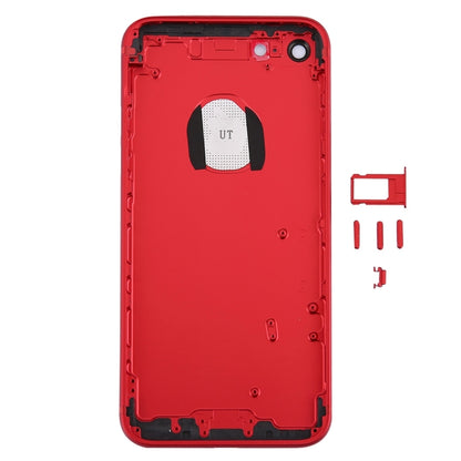 6 in 1 for iPhone 7 (Back Cover (With Camera Lens) + Card Tray + Volume Control Key + Power Button + Mute Switch Vibrator Key + Sign) Full Assembly Housing Cover, For iPhone 7(Assembly)