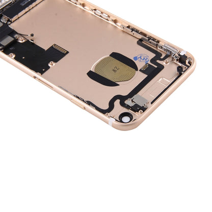 Battery Back Cover Assembly with Card Tray for iPhone 7, For iPhone 7 (Full Assembly), For iPhone 7 (Jet Black), For iPhone 7