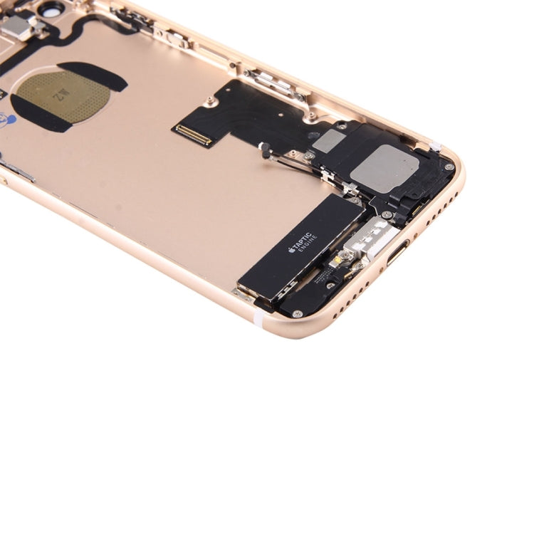 Battery Back Cover Assembly with Card Tray for iPhone 7, For iPhone 7 (Full Assembly), For iPhone 7 (Jet Black), For iPhone 7