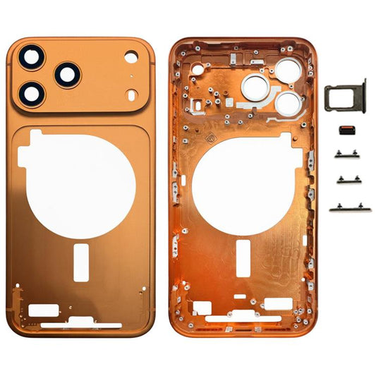 For iPhone 17 Pro Max Middle Frame Bezel Plate with Camera Lens Cover, For iPhone 17 Pro Max