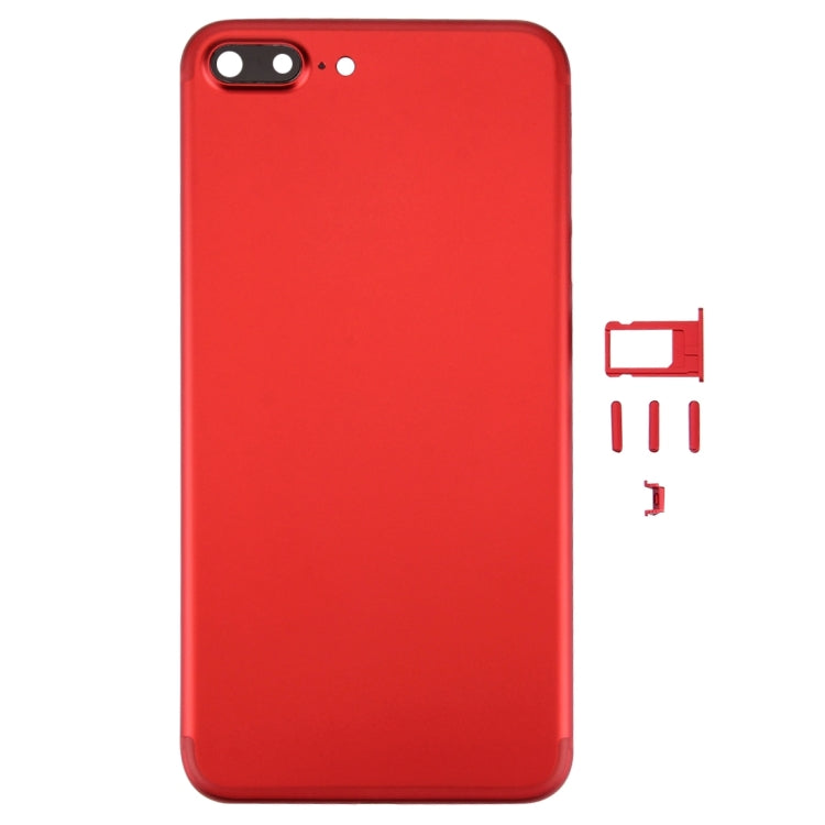 6 in 1 for iPhone 7 Plus (Back Cover (With Camera Lens)  + Card Tray + Volume Control Key + Power Button + Mute Switch Vibrator Key + Sign) Full Assembly Housing Cover, For iPhone 7 Plus