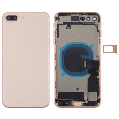 Battery Back Cover Assembly with Side Keys & Vibrator & Speaker Ringer Buzzer & Power Button + Volume Button Flex Cable & Card Tray for iPhone 8 Plus, For iPhone 8 Plus, For iPhone 8 Plus (Full Assembly)