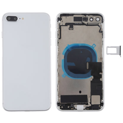 Battery Back Cover Assembly with Side Keys & Vibrator & Speaker Ringer Buzzer & Power Button + Volume Button Flex Cable & Card Tray for iPhone 8 Plus, For iPhone 8 Plus, For iPhone 8 Plus (Full Assembly)