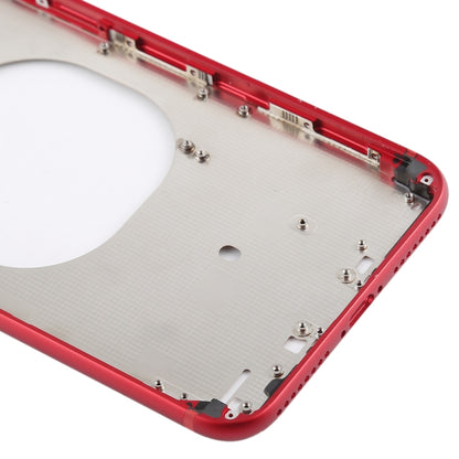 Transparent Back Cover with Camera Lens & SIM Card Tray & Side Keys for iPhone 8 Plus, For iPhone 8 Plus(Transparent Red)