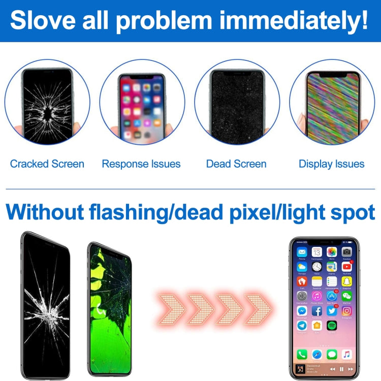 LCD Screen include Front Camera for iPhone 8 Plus, i8 Plus White with Camera, i8 Plus Black with Camera