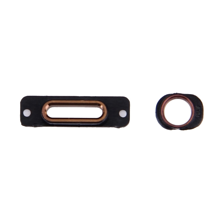 10 PCS 2 in 1 for iPhone SE Charging Port Retaining Brackets + Headphone Jack Rings, For iPhone SE