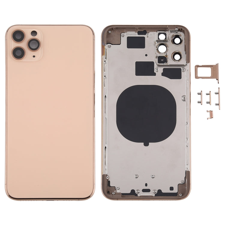Back Housing Cover with SIM Card Tray & Side keys & Camera Lens for iPhone 11 Pro Max, For iPhone 11 Pro Max (Camera Lens), For iPhone 11 Pro Max (with Camera Lens)