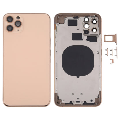 Back Housing Cover with SIM Card Tray & Side keys & Camera Lens for iPhone 11 Pro Max, For iPhone 11 Pro Max (Camera Lens), For iPhone 11 Pro Max (with Camera Lens)