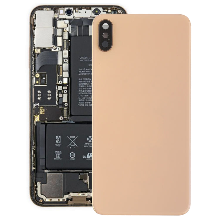 Battery Back Cover with Back Camera Bezel & Lens & Adhesive  for iPhone XS Max, For iPhone XS Max with Adhesive
