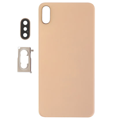 Battery Back Cover with Back Camera Bezel & Lens & Adhesive  for iPhone XS Max, For iPhone XS Max with Adhesive