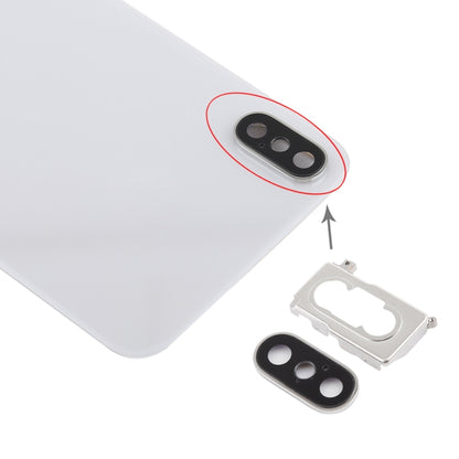 Battery Back Cover with Back Camera Bezel & Lens & Adhesive  for iPhone XS Max, For iPhone XS Max with Adhesive