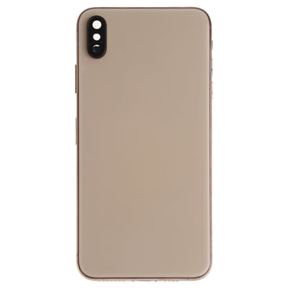 Battery Back Cover Assembly (with Side Keys & Speaker Ringer Buzzer & Motor & Camera Lens & Card Tray & Power Button + Volume Button + Charging Port + Signal Flex Cable & Wireless Charging Module) for iPhone XS Max, For iPhone XS Max (Full Assembly)���...