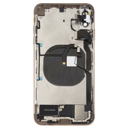 Battery Back Cover Assembly (with Side Keys & Speaker Ringer Buzzer & Motor & Camera Lens & Card Tray & Power Button + Volume Button + Charging Port + Signal Flex Cable & Wireless Charging Module) for iPhone XS Max