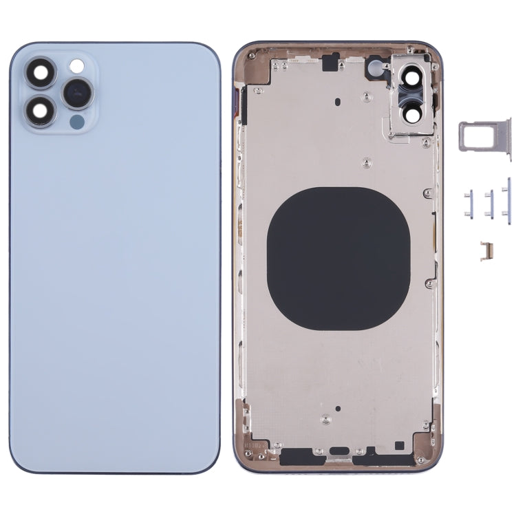 Back Housing Cover with Appearance Imitation of iP13 Pro Max for iPhone XS Max, for iPhone XS Max(Blue, for iPhone XS Max(White), for iPhone XS Max(Gold)