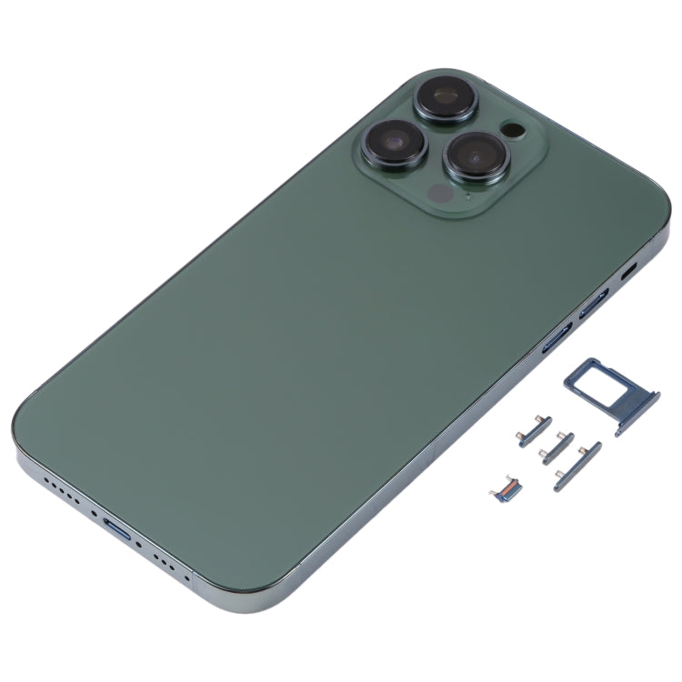 Electroplated Frame Back Housing Cover with Appearance Imitation of iP13 Pro for iPhone XR, for iPhone XR(Electroplated Frame ,Green)