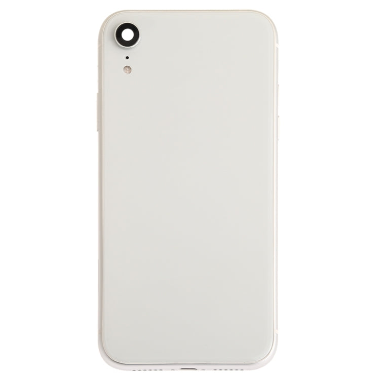 Battery Back Cover Assembly (with Side Keys & Speaker Ringer Buzzer & Motor & Camera Lens & Card Tray & Power Button + Volume Button + Charging Port + Signal Flex Cable & Wireless Charging Module) for iPhone XR, For iPhone XR (Full Assembly)           ...