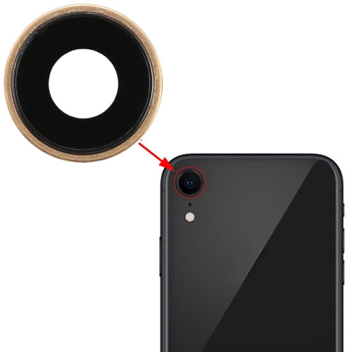 Back Camera Bezel with Lens Cover for iPhone XR, For iPhone XR(Rose Gold), For iPhone XR
