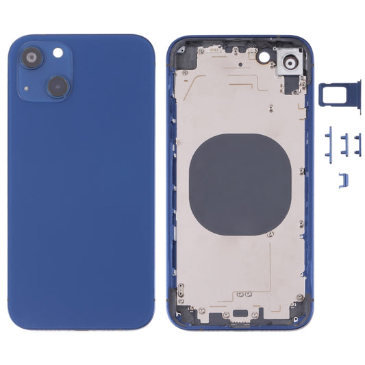 Back Housing Cover with Appearance Imitation of iP13 for iPhone XR, For iPXR to i13(Blue), For iPXR to i13(Purple), For iPXR to i13(Pink), For iPXR to i13(Red), For iPXR to i13(Black), For iPXR to i13(Green), For iPXR to i13(White)