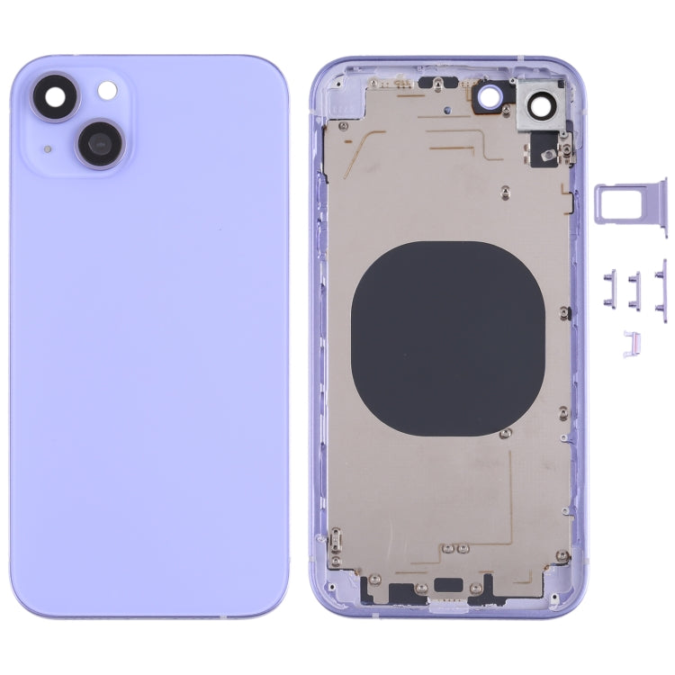 Back Housing Cover with Appearance Imitation of iP13 for iPhone XR, For iPXR to i13(Pink), For iPXR to i13(Red), For iPXR to i13(Black), For iPXR to i13(Blue), For iPXR to i13(Purple), For iPXR to i13(Green), For iPXR to i13(White)