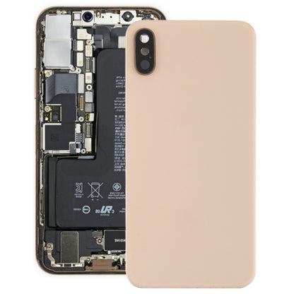 Battery Back Cover with Back Camera Bezel & Lens & Adhesive  for iPhone XS, For iPhone XS (Camera Lens+Adhesive), For iPhone XS with Camera Lens